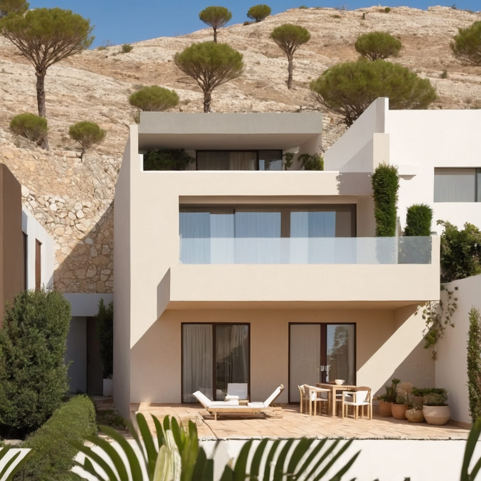 Vista de una propiedad inmobiliaria.